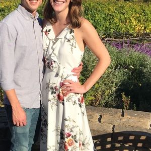 VICI floral print midi dress